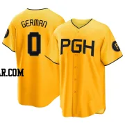 Domingo German Men's Pittsburgh Pirates Gold Replica 2023 City Connect Jersey