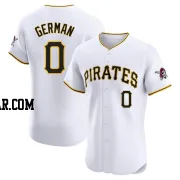 Domingo German Men's Pittsburgh Pirates White Elite Home Jersey