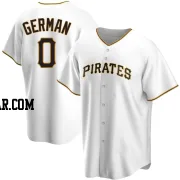 Domingo German Men's Pittsburgh Pirates White Replica Home Jersey