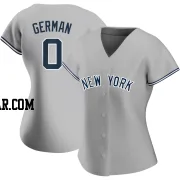 Domingo German Women's New York Yankees Gray Authentic Road Name Jersey