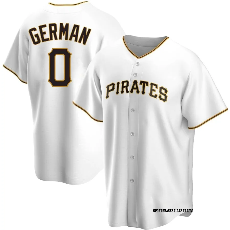 Domingo German Youth Pittsburgh Pirates White Replica Home Jersey