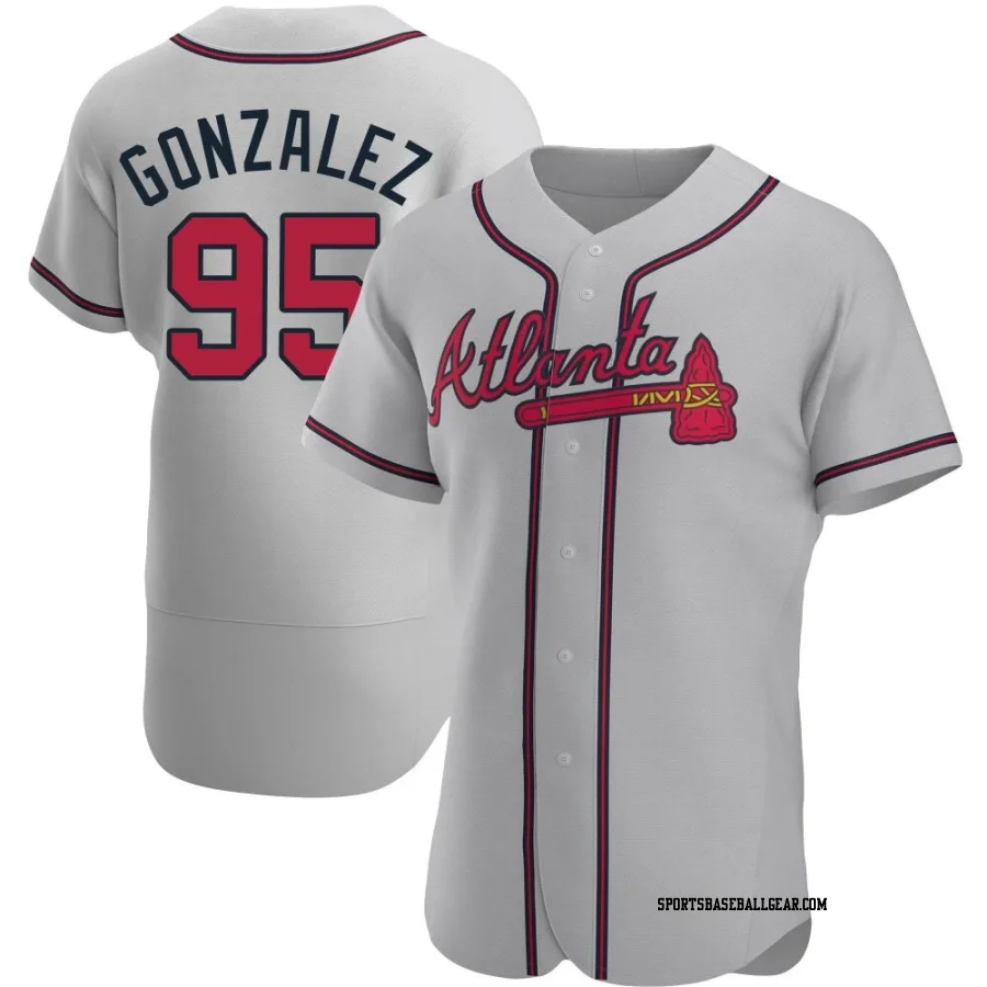 Domingo Gonzalez Men's Atlanta Braves Gray Authentic Road Jersey