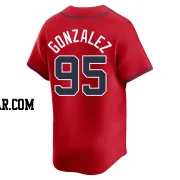 Domingo Gonzalez Men's Atlanta Braves Red Limited Alternate Jersey