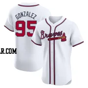 Domingo Gonzalez Men's Atlanta Braves White Elite Home Jersey