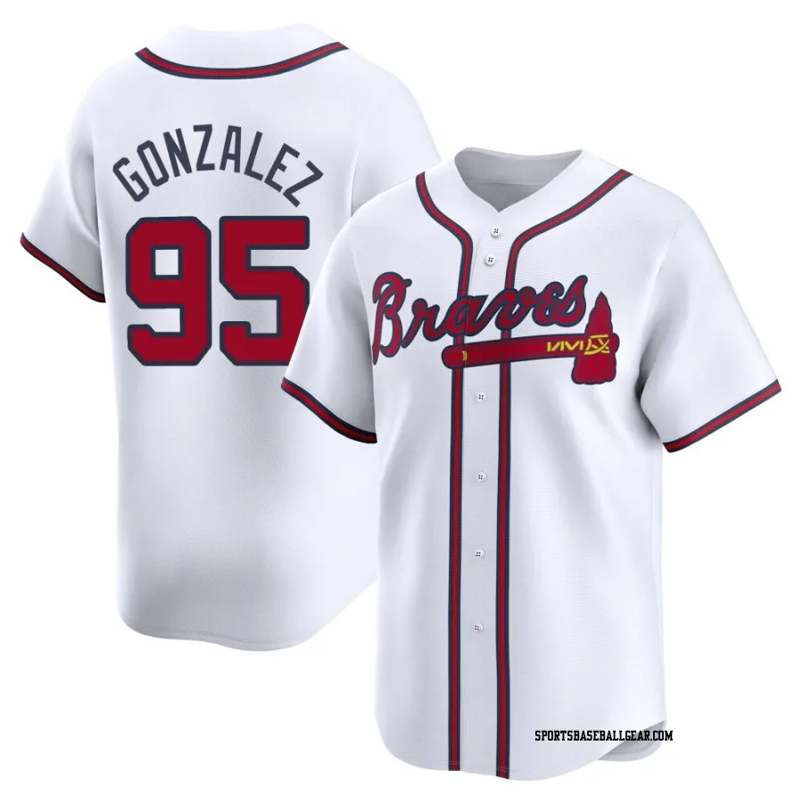 Domingo Gonzalez Men's Atlanta Braves White Limited Home Jersey