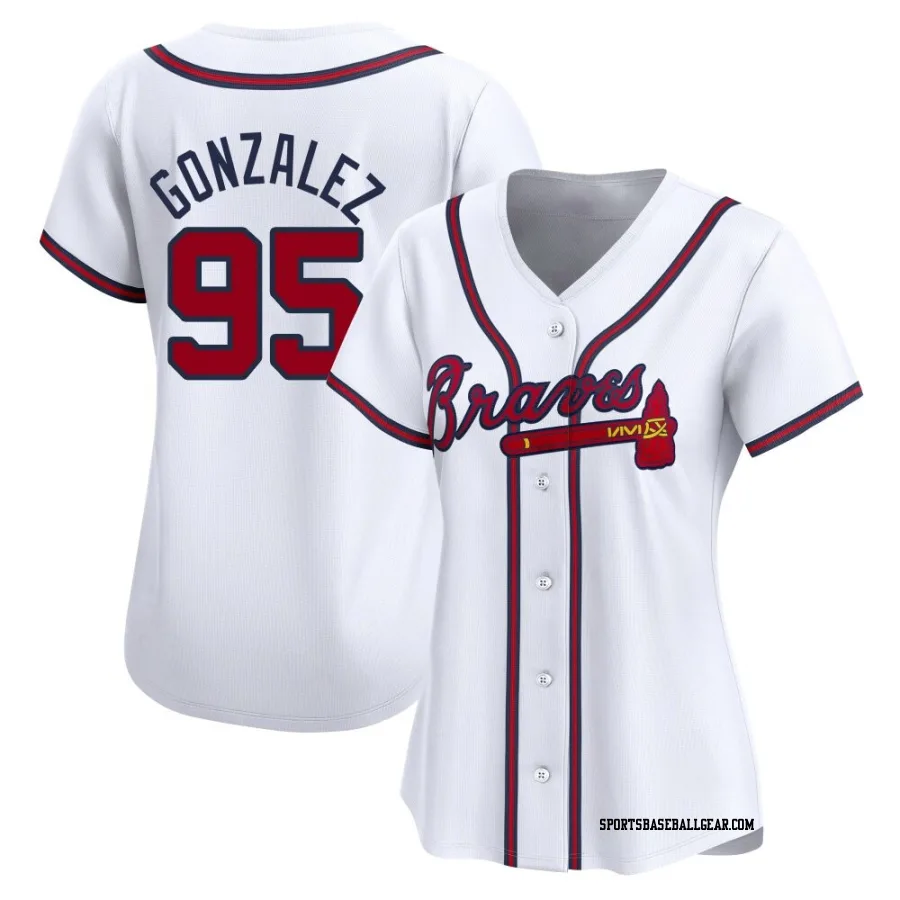 Domingo Gonzalez Women's Atlanta Braves White Limited Home Jersey