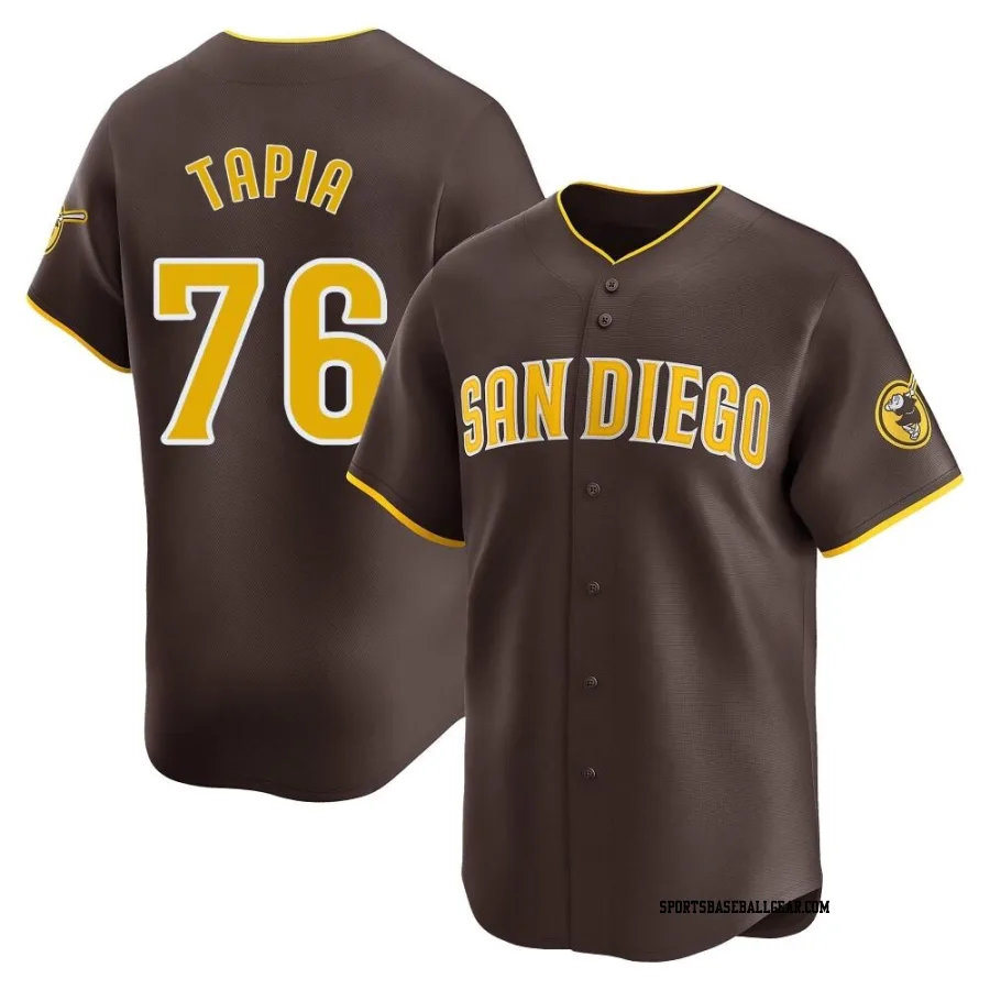 Domingo Tapia Men's San Diego Padres Brown Limited Away Jersey