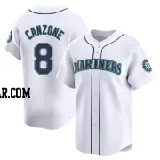 Dominic Canzone Men's Seattle Mariners White Limited Home Jersey