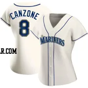 Dominic Canzone Women's Seattle Mariners Cream Authentic Alternate Jersey