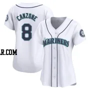 Dominic Canzone Women's Seattle Mariners White Limited Home Jersey