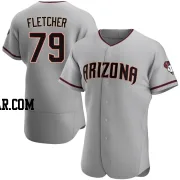 Dominic Fletcher Men's Arizona Diamondbacks Gray Authentic Road Jersey