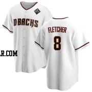 Dominic Fletcher Men's Arizona Diamondbacks White Replica Home 2023 World Series Jersey