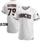 Dominic Fletcher Men's Arizona Diamondbacks White/Crimson Authentic Home Jersey