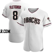 Dominic Fletcher Men's Arizona Diamondbacks White/Crimson Authentic Home Jersey