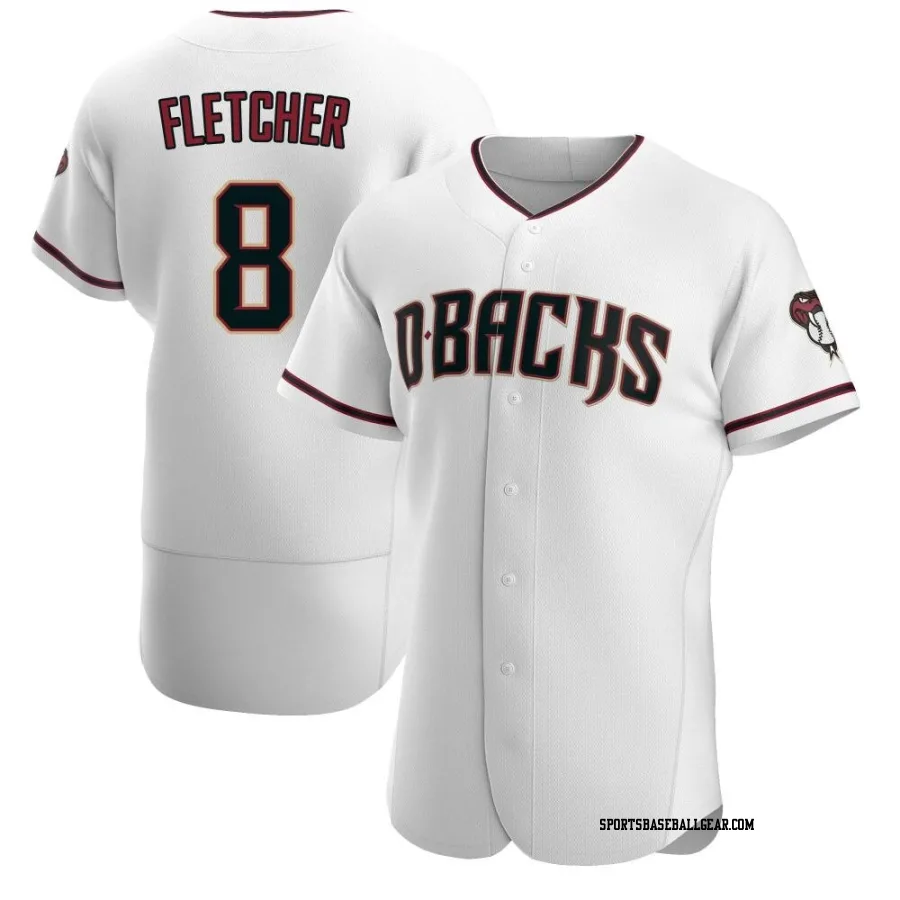 Dominic Fletcher Men's Arizona Diamondbacks White/Crimson Authentic Home Jersey