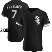 Dominic Fletcher Men's Chicago White Sox Black Authentic Alternate Jersey