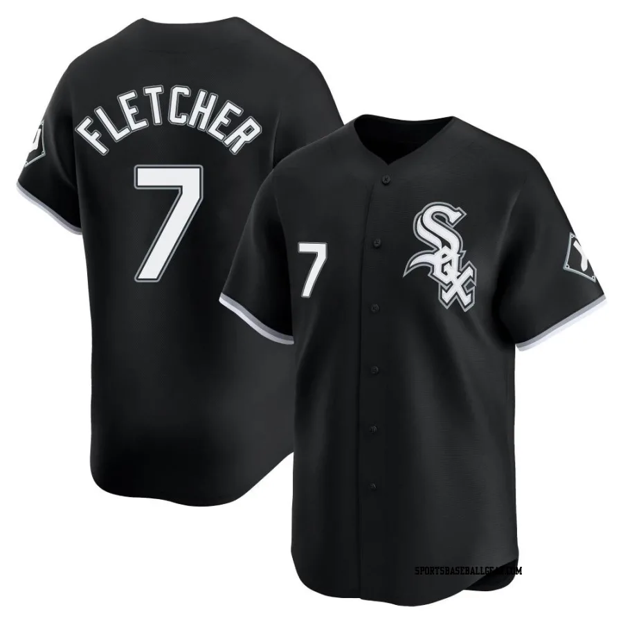 Dominic Fletcher Men's Chicago White Sox Black Limited Alternate Jersey