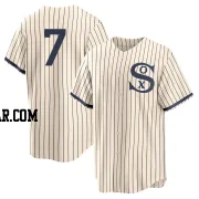 Dominic Fletcher Men's Chicago White Sox Cream Replica 2021 Field of Dreams Jersey