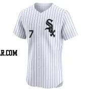 Dominic Fletcher Men's Chicago White Sox White Elite Home Jersey