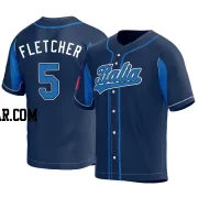 Dominic Fletcher Men's Italy Baseball Navy Replica 2023 World Baseball Classic Jersey