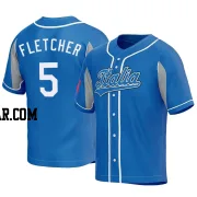 Dominic Fletcher Men's Italy Baseball Royal Replica 2023 World Baseball Classic Jersey