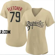 Dominic Fletcher Women's Arizona Diamondbacks Gold Authentic 2021 City Connect Cool Base Jersey