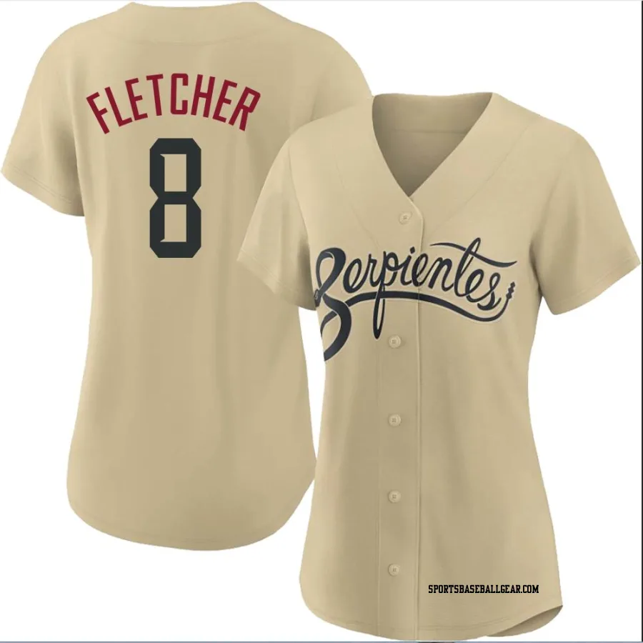 Dominic Fletcher Women's Arizona Diamondbacks Gold Authentic 2021 City Connect Cool Base Jersey