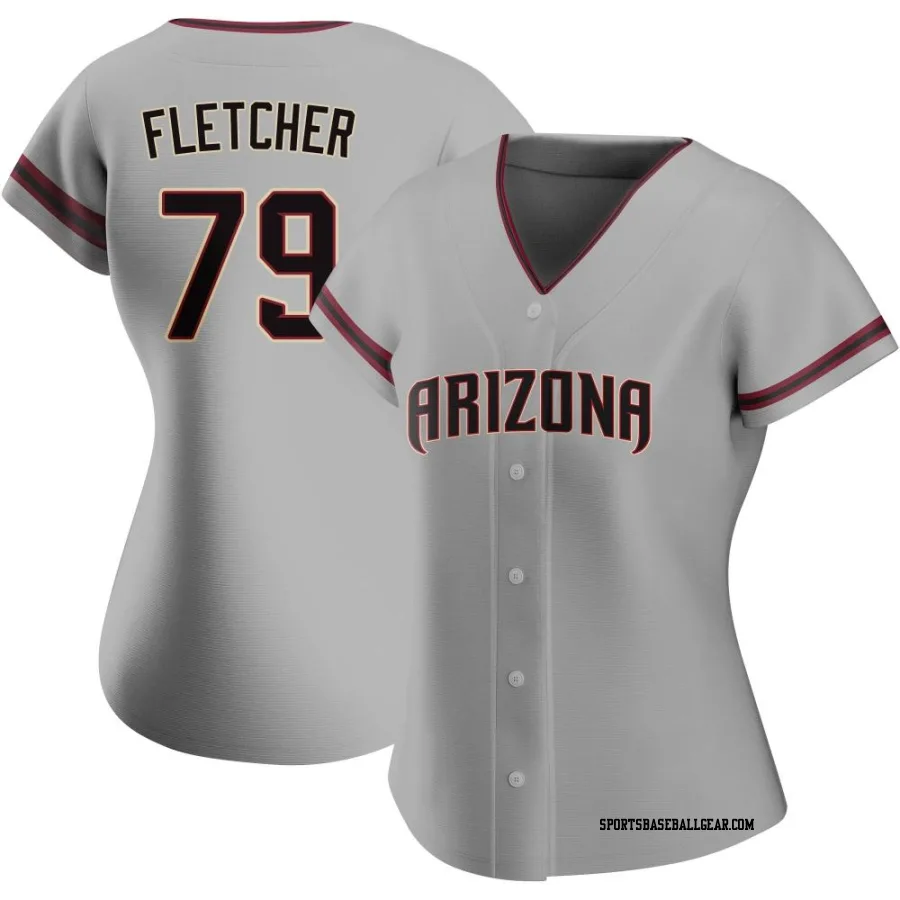 Dominic Fletcher Women's Arizona Diamondbacks Gray Authentic Road Jersey