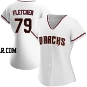 Dominic Fletcher Women's Arizona Diamondbacks White Authentic Home Jersey