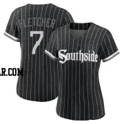 Dominic Fletcher Women's Chicago White Sox Black Authentic 2021 City Connect Jersey