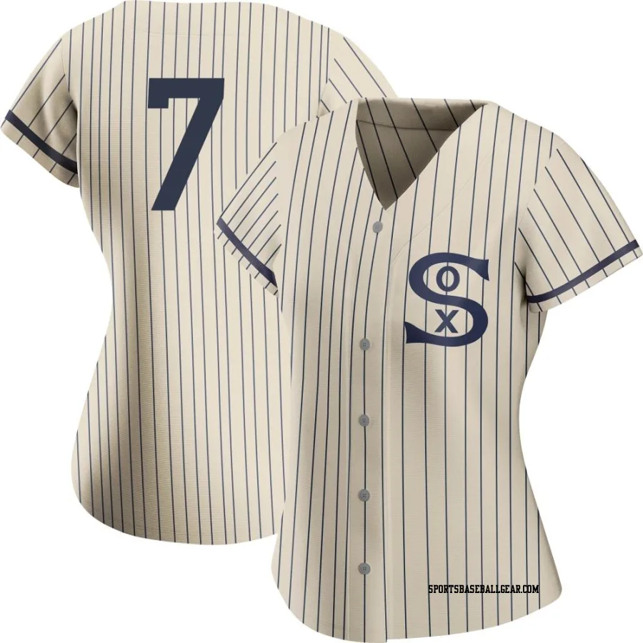 Dominic Fletcher Women's Chicago White Sox Cream Authentic 2021 Field of Dreams Jersey