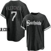 Dominic Fletcher Youth Chicago White Sox Black Replica 2021 City Connect Jersey