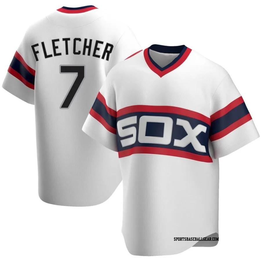 Dominic Fletcher Youth Chicago White Sox White Replica Cooperstown Collection Jersey