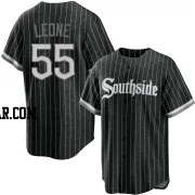 Dominic Leone Men's Chicago White Sox Black Replica 2021 City Connect Jersey