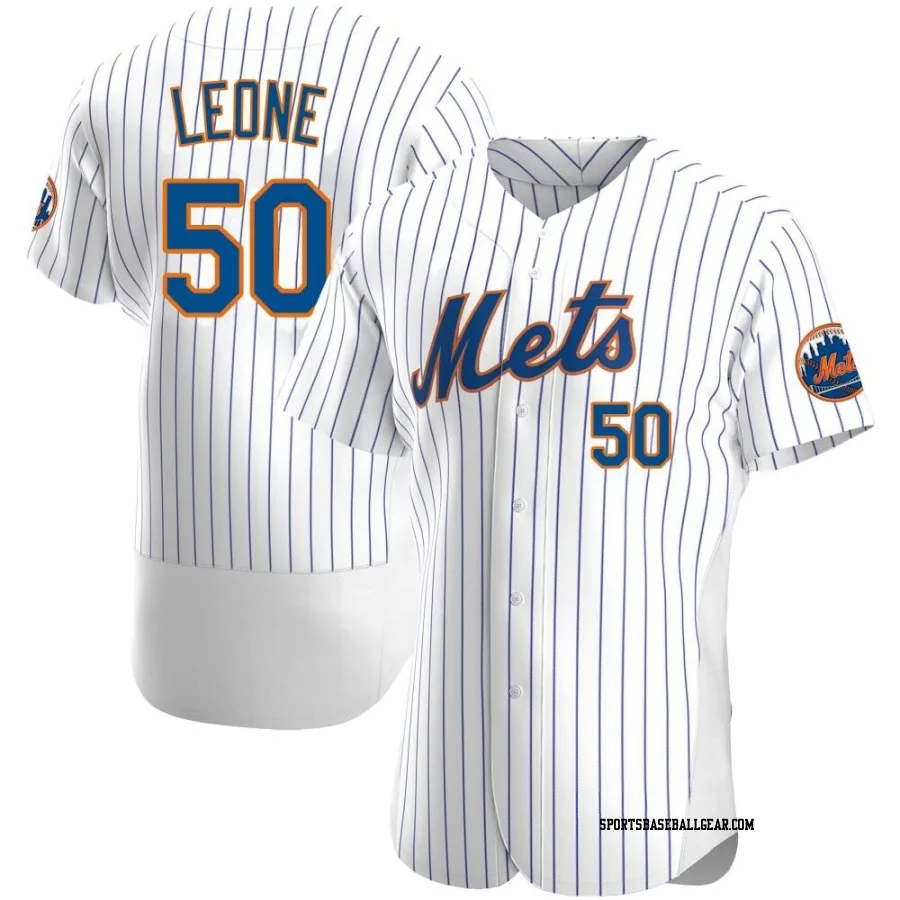 Dominic Leone Men's New York Mets White Authentic Home Jersey