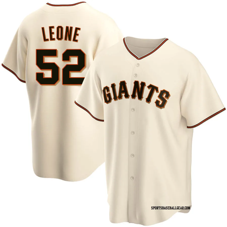 Dominic Leone Men's San Francisco Giants Cream Replica Home Jersey