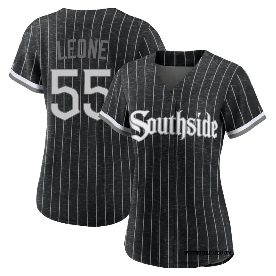 Dominic Leone Women's Chicago White Sox Black Authentic 2021 City Connect Jersey