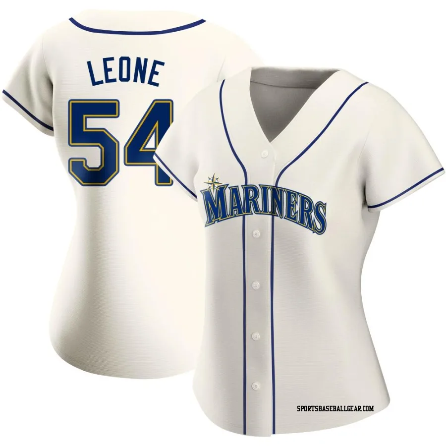 Dominic Leone Women's Seattle Mariners Cream Replica Alternate Jersey