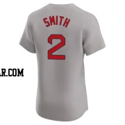 Dominic Smith Men's Boston Red Sox Gray Elite Road Jersey