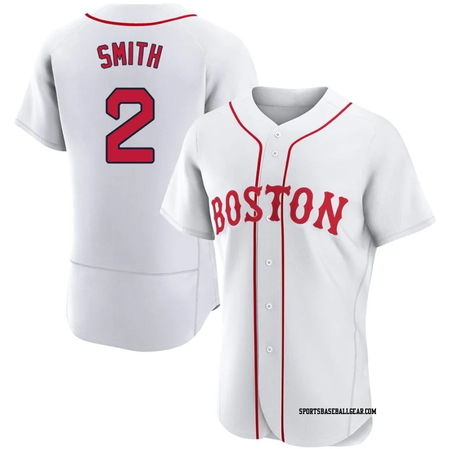 Dominic Smith Men's Boston Red Sox White Authentic 2021 Patriots' Day Jersey