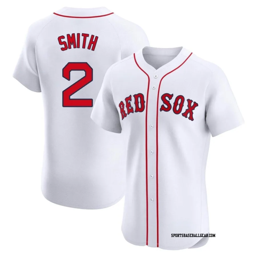 Dominic Smith Men's Boston Red Sox White Elite Home Jersey