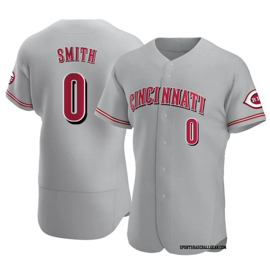 Dominic Smith Men's Cincinnati Reds Gray Authentic Road Jersey