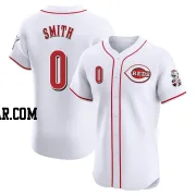 Dominic Smith Men's Cincinnati Reds White Elite Home Jersey