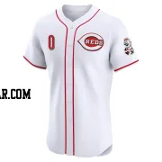 Dominic Smith Men's Cincinnati Reds White Elite Home Jersey