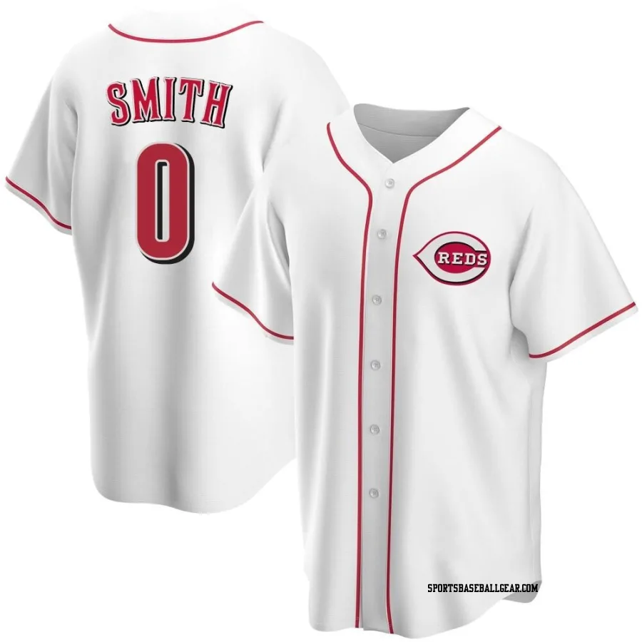 Dominic Smith Men's Cincinnati Reds White Replica Home Jersey