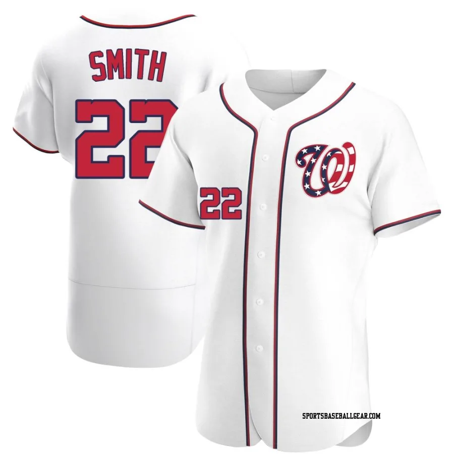 Dominic Smith Men's Washington Nationals White Authentic Alternate Jersey