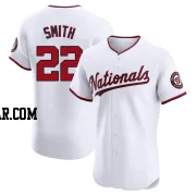 Dominic Smith Men's Washington Nationals White Elite Home Jersey