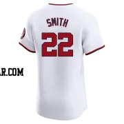 Dominic Smith Men's Washington Nationals White Elite Home Jersey