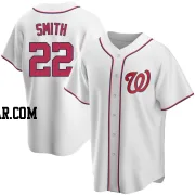 Dominic Smith Men's Washington Nationals White Replica Home Jersey