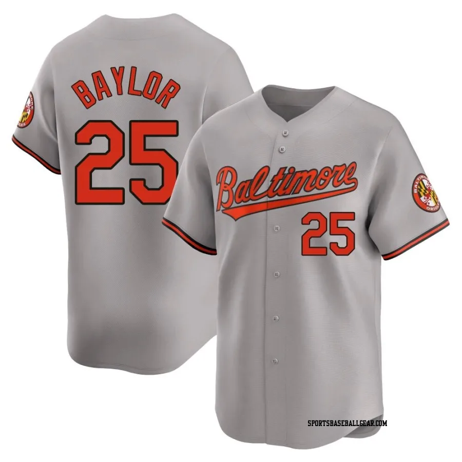 Don Baylor Men's Baltimore Orioles Gray Limited Road Jersey